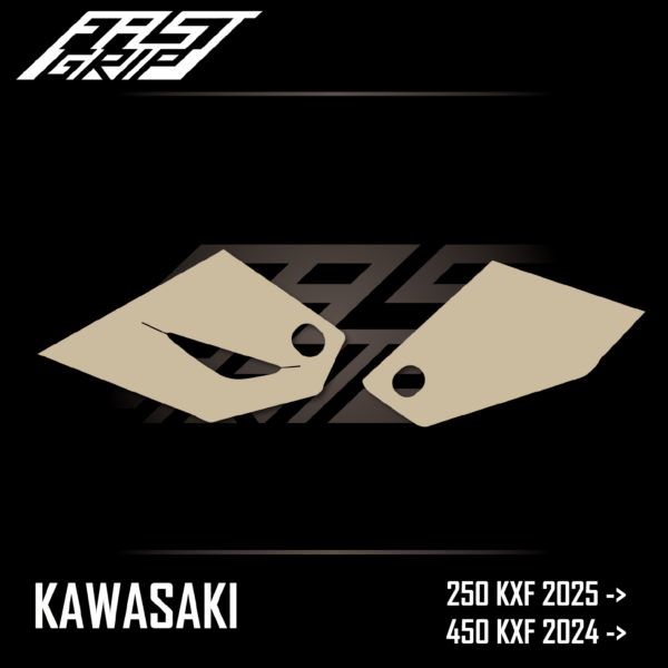 grip protection plaque latérale kawasaki 250 450 kxf 2024 2025 soft fast grip motocross