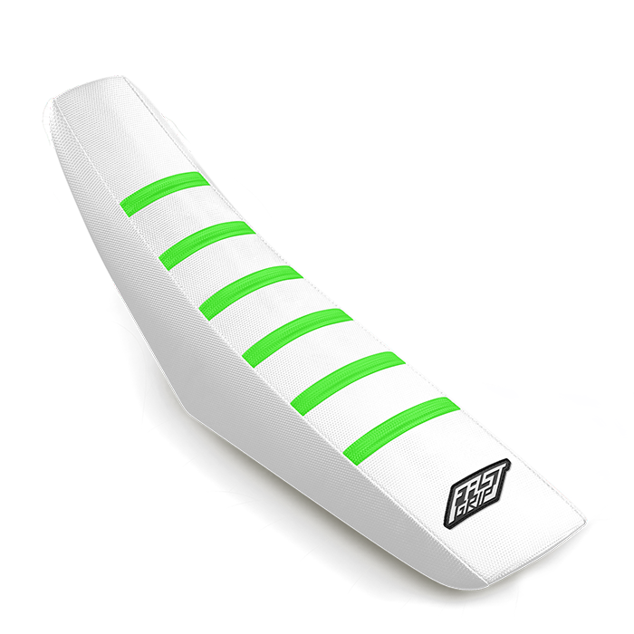 housse de selle kawasaki 250 450 kx kxf 2024 2025 2025 2026 2027 2028 fast grip antidérapante blanche verte
