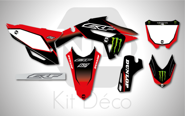 kit déco 250 450 crf 2021 2022 2023 2024 honda motocross ng drag séries mx decals stickers graphcis autocollant adhesifs maquette