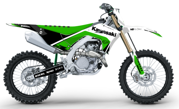 kit déco 450 250 kx kxf 2024 2025 kawasaki motocross ng mercure mx decals stickers graphics autocollant adhesifs visuel