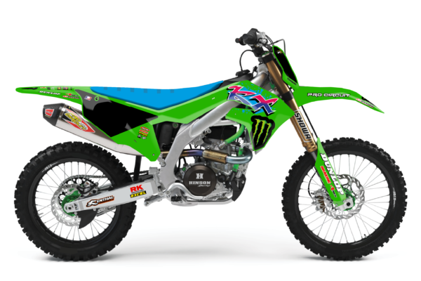 kit déco kawasaki 250 450 kxf 2019 2020 2021 2022 2023 2024 motocross ng 50 th mx decals stickers graphics autocollant adhesifs visuel