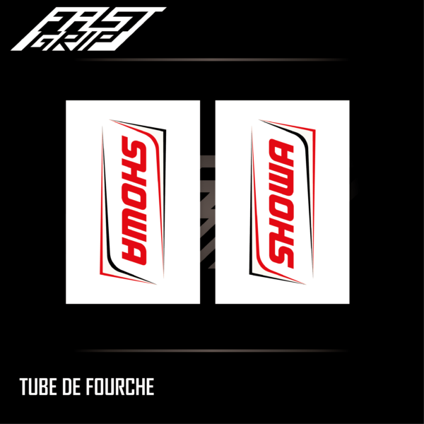 kit stickers motocross enduro showa fond blanc_Plan de travail 1