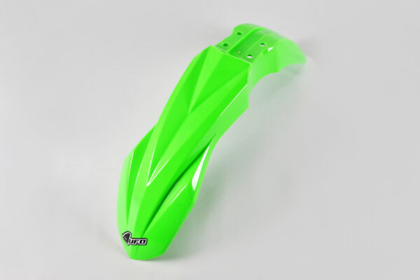 plastique ufo garde boue avant motocross kawasaki 250 450 kxf 2019 2020 2021 2022 2023 2024 vert