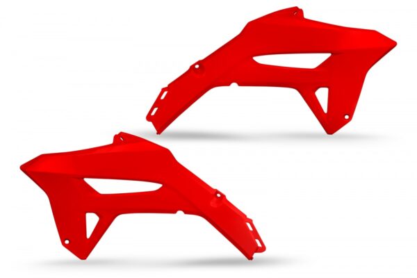 plastique ufo ouies de radiateur honda 250 450 crf 2021 2022 2023 2024 rouge