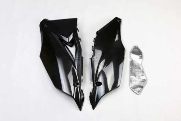 plastique ufo plaques latérale motocross kawasaki 250 450 kxf 2019 2020 2021 2022 2023 2024 noir