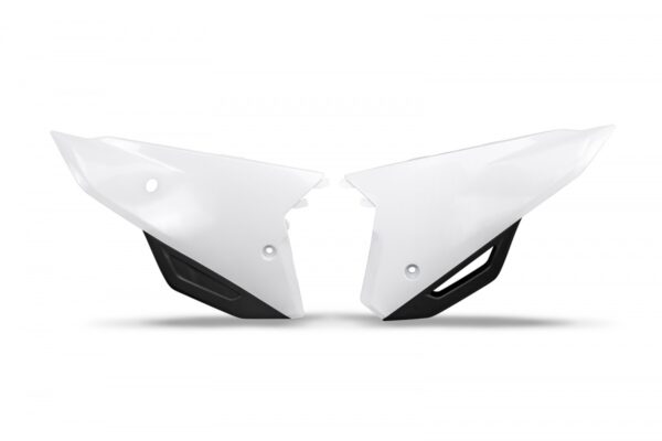 plastique ufo plaques latérales honda 250 450 crf 2021 2022 2023 2024 blanc