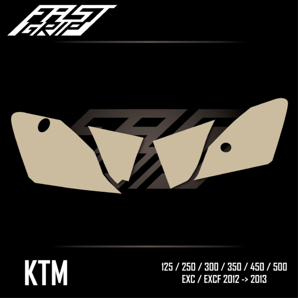 fast grip ktm 125 250 300 350 450 500 exc excf tpi 2012 2013 protections plaques latérales full grip_Plan de travail 1