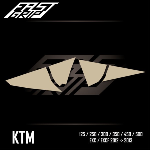 fast grip ktm 125 250 300 350 450 500 exc excf tpi 2012 2013 protections plaques latérales soft grip_Plan de travail 1