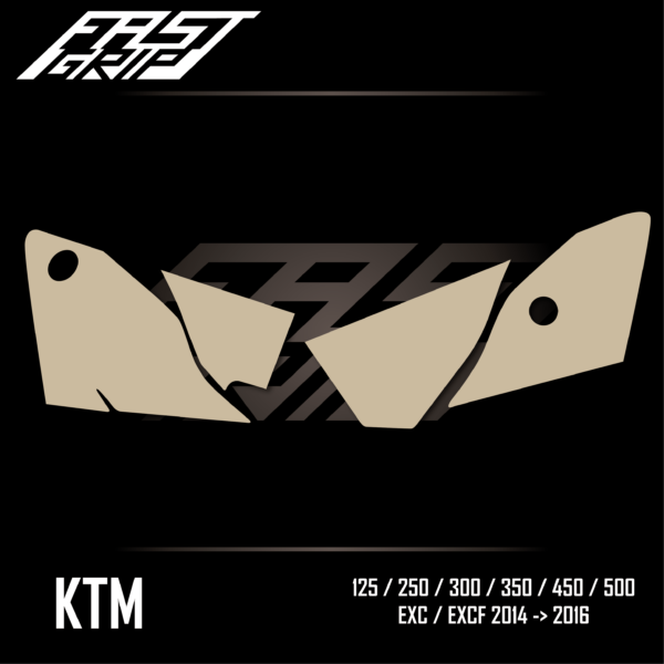 fast grip ktm 125 250 300 350 450 500 exc excf tpi 2014 2015 2016 protections plaques latérales full grip_Plan de travail 1