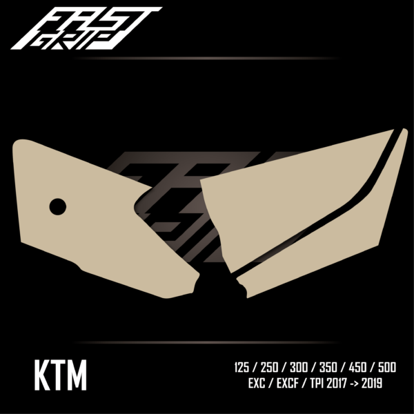 fast grip ktm 125 250 300 350 450 500 exc excf tpi 2017 2018 2019 protections plaques latérales full grip_Plan de travail 1