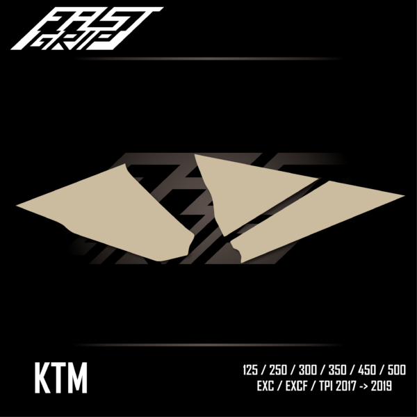 fast grip ktm 125 250 300 350 450 500 exc excf tpi 2017 2018 2019 protections plaques latérales soft grip_Plan de travail 1