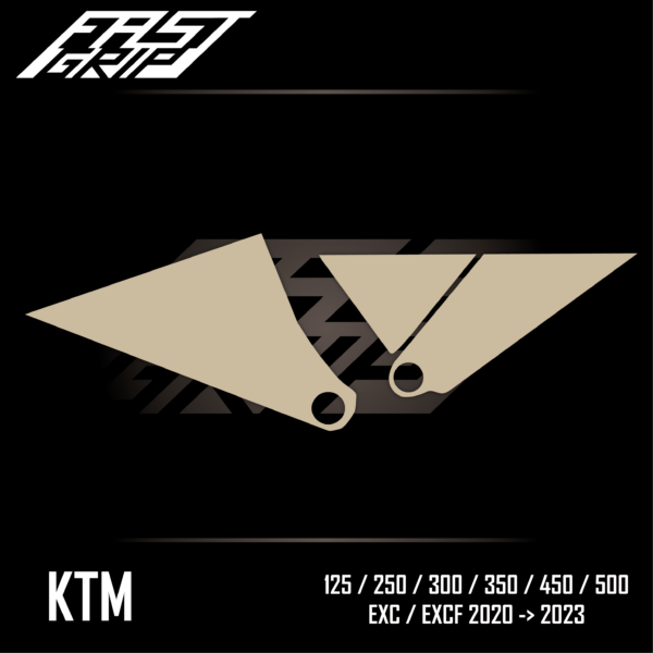 fast grip ktm 125 250 300 350 450 500 exc excf tpi 2020 2021 2022 2023 plaques latérales soft grip_Plan de travail 1