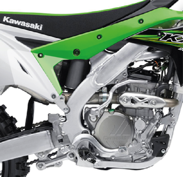 grip plaque latérale kawasaki 450 250 kxf 2016 2017 2018 2019 2020 full fast grip motocross visuel