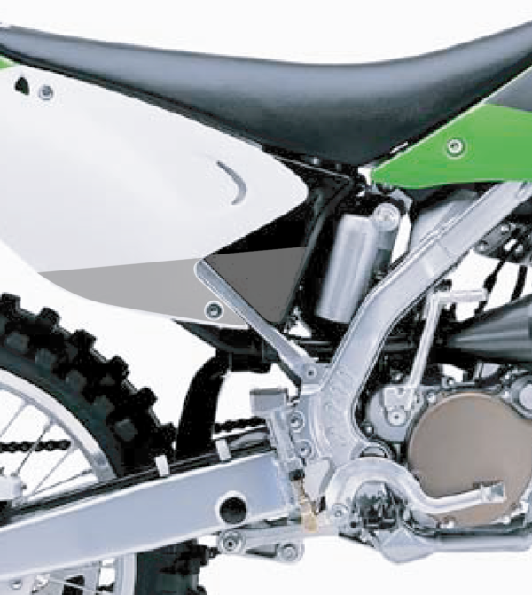 grip plaques latérales kawasaki 125 250 kx 2003 2004 2005 2006 2007 2008 SOFT fast grip protections motocross visuel_Plan de travail 1