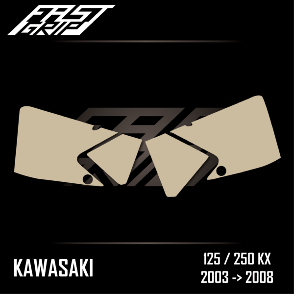 grip plaques latérales kawasaki 125 250 kx 2003 2004 2005 2006 2007 2008 full fast grip protections motocross_Plan de travail 1