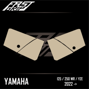 grip protection plaques latérales yamaha 125 250 wr yze 2022 2023 2024 full fast grip protections enduro