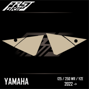 grip protection plaques latérales yamaha 125 250 wr yze 2022 2023 2024 soft fast grip protections enduro