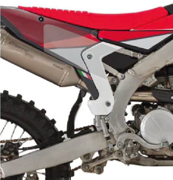 grip protections plaques latérales fantic 250 450 xef 2021 2022 2023 2024 2025 full fast grip enduro visuel