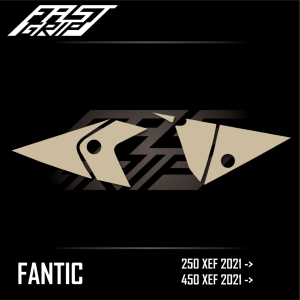 grip protections plaques latérales fantic 250 450 xef 2021 2022 2023 2024 2025 soft fast grip enduro