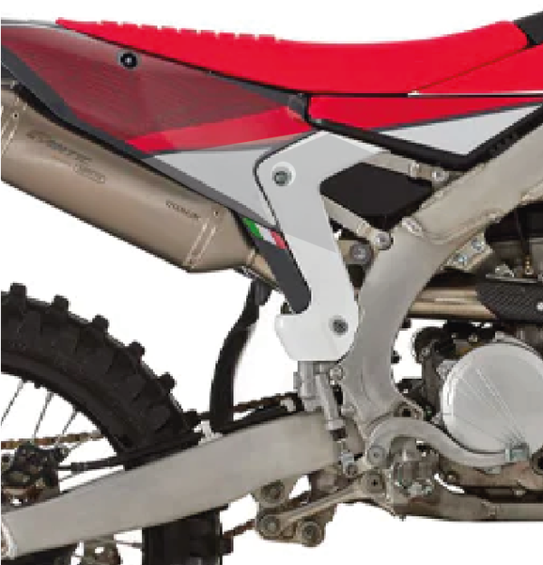 grip protections plaques latérales fantic 250 450 xef 2021 2022 2023 2024 2025 soft fast grip enduro visuel