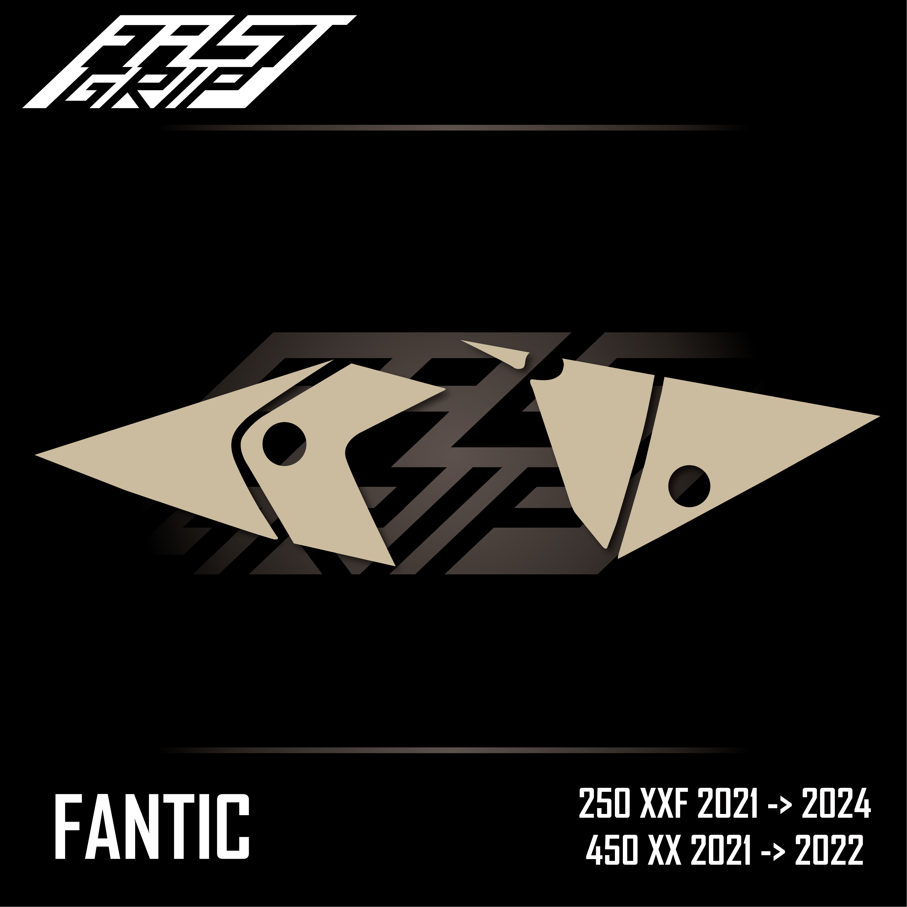 grip protections plaques latérales fantic 250 450 xxf 2021 2022 2023 2024 soft fast grip motocross_Plan de travail 1