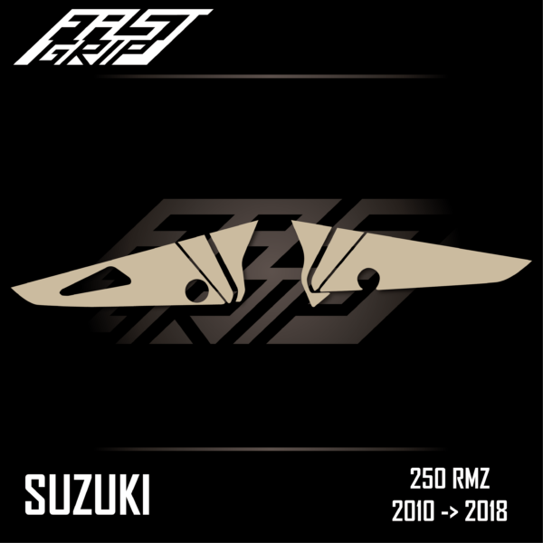 grip protections plaques latérales suzuki 250 rmz 2010 2018 soft fast grip motocross_Plan de travail 1
