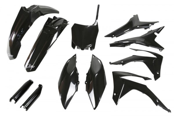 kit plastique ufo honda complet 250 450 crf 2013 2014 2015 2016 2017 motocross noir
