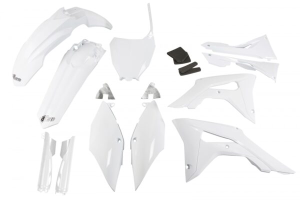 kit plastique ufo honda complet 250 450 crf 2017 2018 2019 2020 2021 motocross blanc