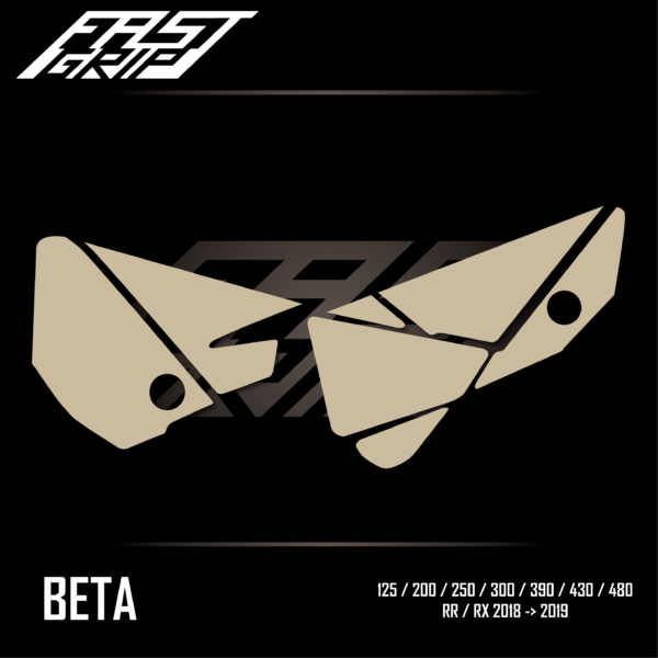 fast grip beta 125 200 250 300 350 390 430 480 rr rx 2018 2019 protections plaques latérales full grip_Plan de travail 1