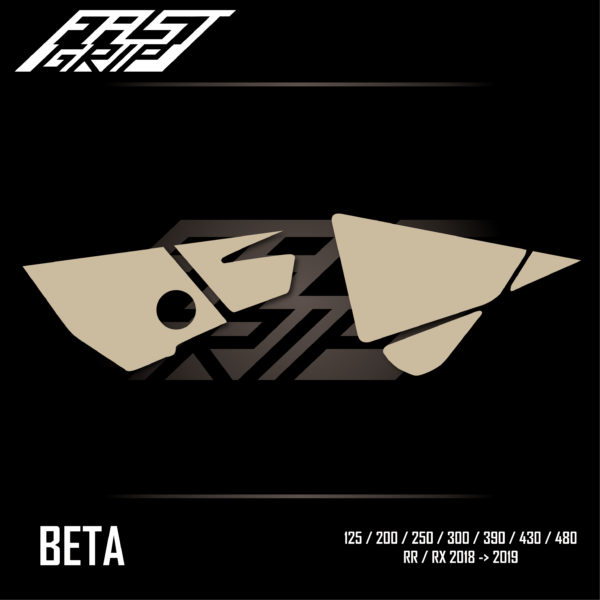 fast grip beta 125 200 250 300 350 390 430 480 rr rx 2018 2019 protections plaques latérales soft grip_Plan de travail 1