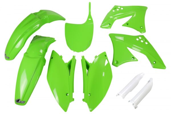 kit plastique 250 450 kxf 2009 2010 2011 2012 kawasaki complet ufo vert