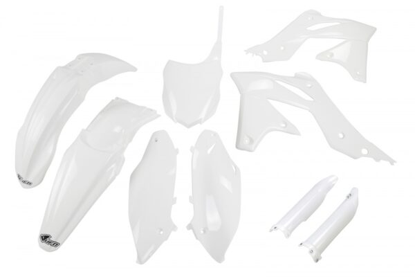 kit plastique 250 450 kxf 2012 2013 2014 2015 kawasaki complet ufo blanc