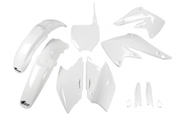 kit plastique 250 kxf 2004 2005 kawasaki complet ufo blanc