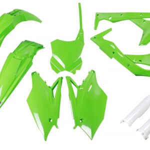 kit plastique 250 kxf 2017 2018 2019 2020 kawasaki complet ufo vert