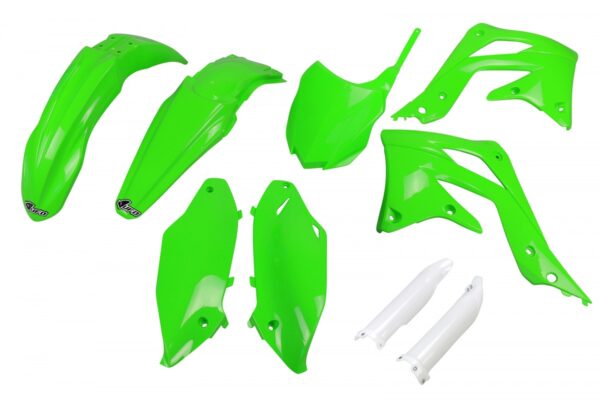 kit plastique 450 kxf 2012 2013 2014 2015 kawasaki complet ufo vert