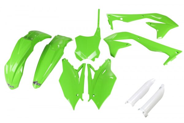kit plastique 450 kxf 2016 2017 2018 kawasaki complet ufo vert