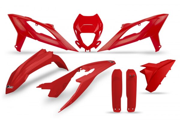 kit plastique beta 125 200 250 300 350 390 430 480 rr 2023 2024 kit complet ufo rouge