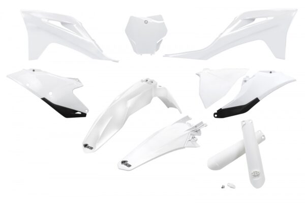 kit plastique gasgas 125 250 350 450 mc mcf 2021 2022 2023 kit complet ufo blanc