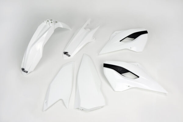 kit plastique husqvarna 125 250 300 350 450 501 te fe 2014 2015 2016 kit complet enduro ufo blanc
