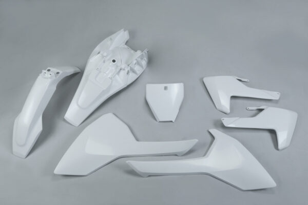kit plastique husqvarna 85 tc 2018 2019 2020 2021 2022 2023 2024 kit complet ufo blanc