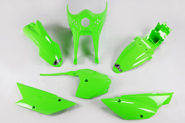 kit plastique kawasaki 110 klx 2010 2011 2012 2013 2014 2015 2016 2017 2018 2019 2020 2021 2022 2023 2024 ufo complet vert