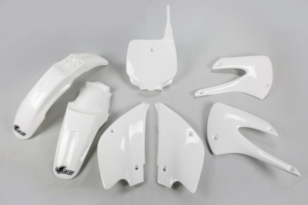kit plastique kawasaki 85 kx 1998 2013 ufo complet blanc