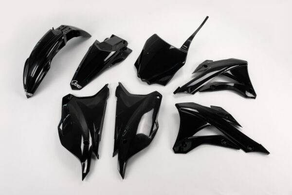 kit plastique kawasaki 85 kx 2014 2015 2016 2017 2018 2019 2020 2021 ufo complet noir