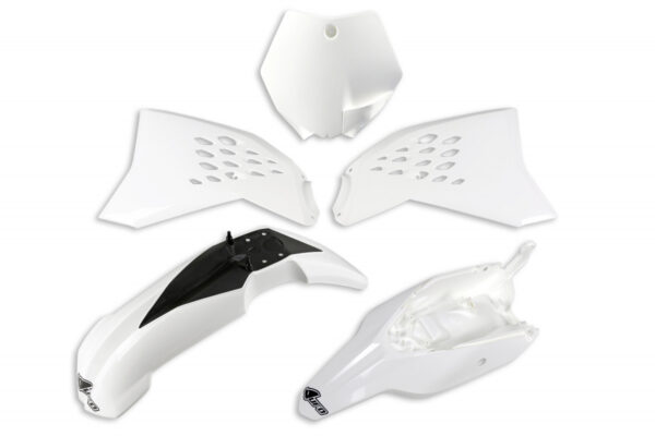 kit plastique ktm 65 sx 2009 2010 2011 2012 2013 2014 2015 ufo complet blanc