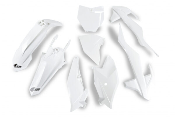 kit plastique ktm 85 sx 2018 2019 2020 2021 2022 2023 2024 ufo complet blanc