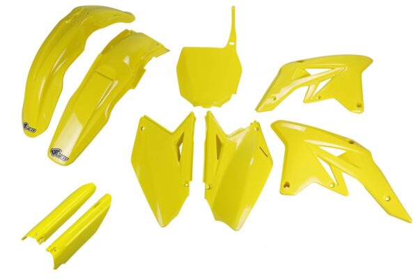 kit plastique suzuki 250 rmz 2007 2008 2009 kit complet ufo jaune