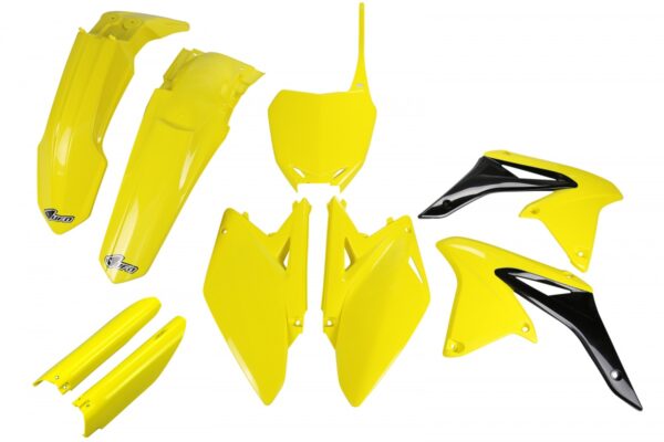 kit plastique suzuki 250 rmz 2010 2011 2012 2013 2014 2015 2016 2017 2018 kit complet ufo jaune