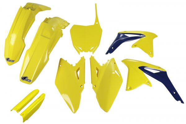 kit plastique suzuki 450 rmz 2008 2009 2010 2011 2012 2013 2014 2015 2016 2017 kit complet ufo jaune