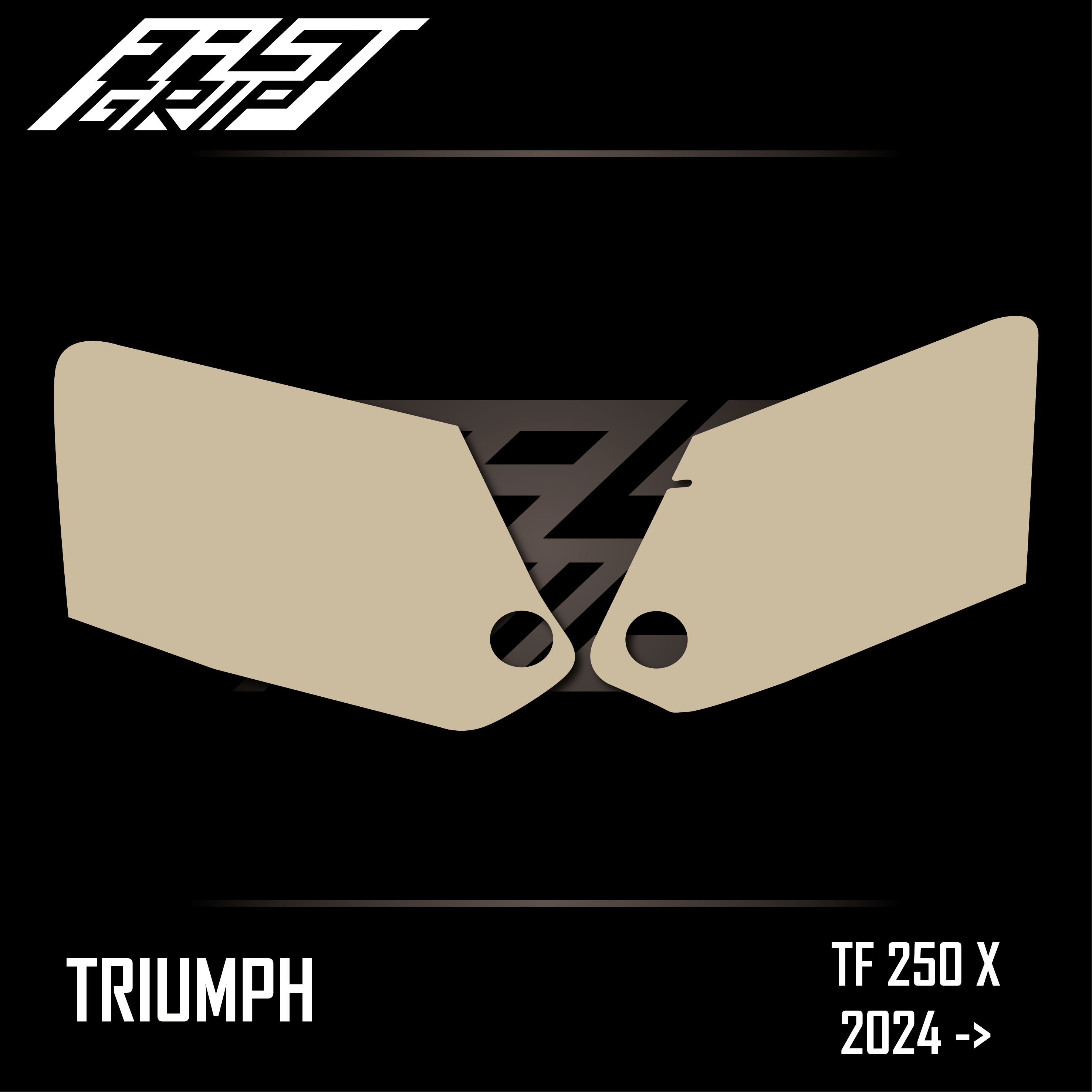 grip protection plaques latérales triumph tf 250 450 x 2024 2025 full fast grip motocross_Plan de travail 1