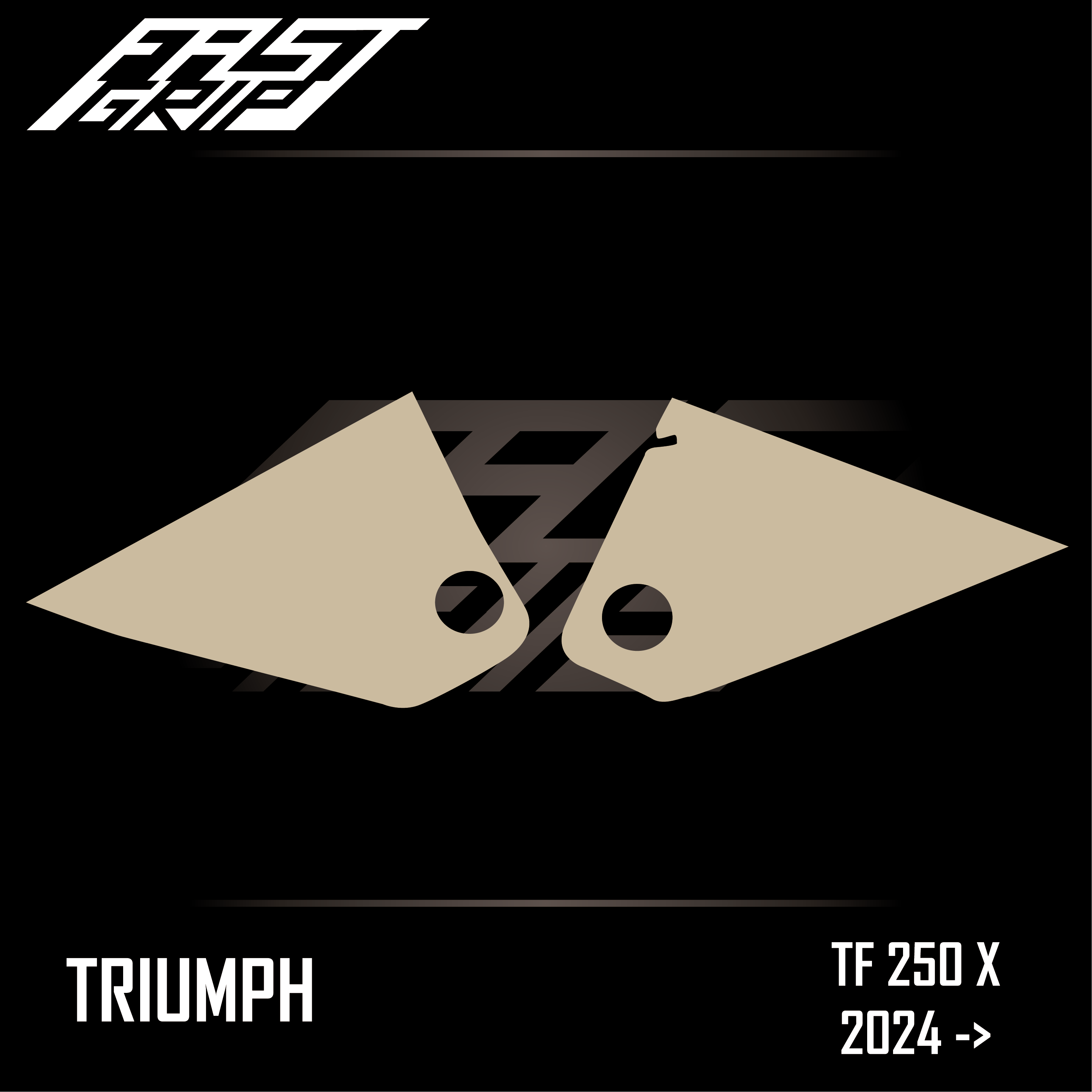 grip protection plaques latérales triumph tf 250 450 x 2024 2025 soft fast grip motocross_Plan de travail 1